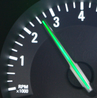 Revving to 2600 rpm
